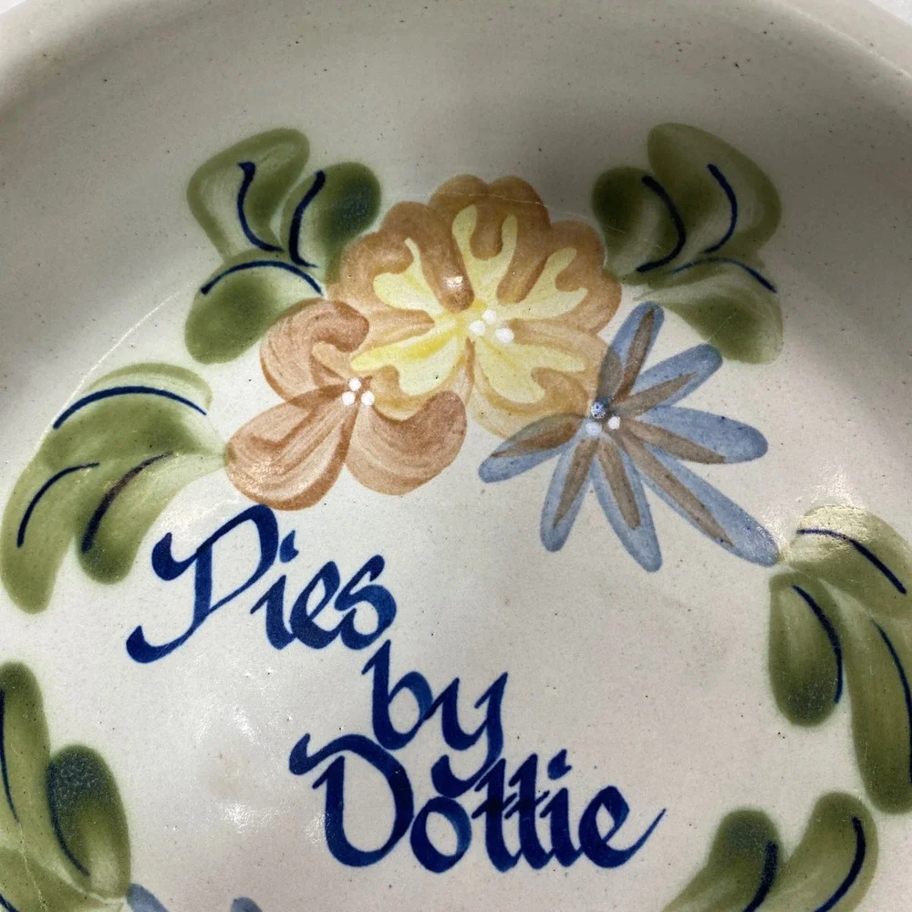 Louisville Stoneware Pies‎ by Dottie Ceramic Pie Plate Hand Painted Farmhouse